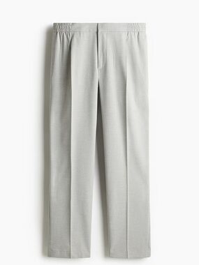 H&M Light Gray Straight-Leg Men's Pants
